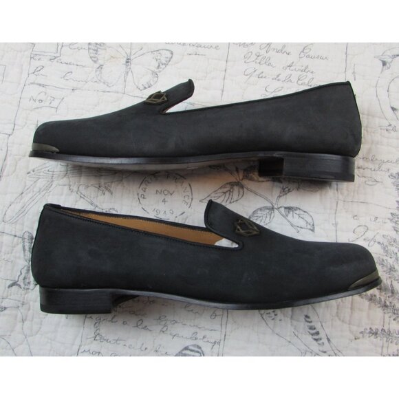 Cobra Society Women’s US 8 Black Nubuck Leather Loafer Dress Shoe logo - Picture 5 of 10